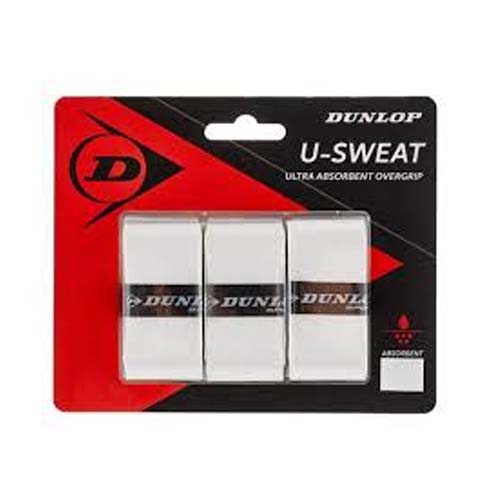 U-SWEAT OVERGRIP 3PACK WHITE DUNLOP