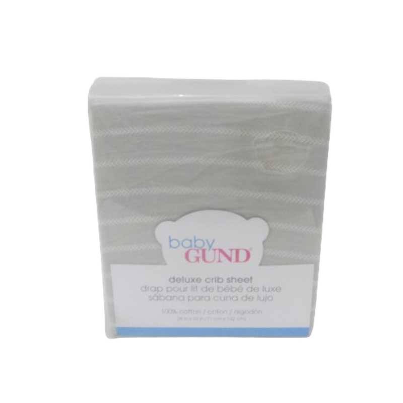 CRIB SHEETS BABY GUND 71X132CM GREY