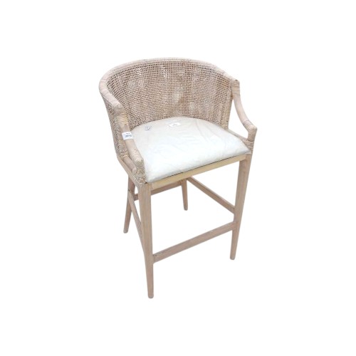 SAFAVIEH RATTAN HIGH CHAIR SEA4014C