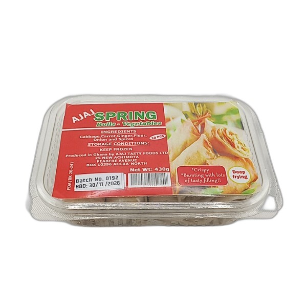 SPRING ROLLS -VEG 10PCS 430G KEBEH AJAJ