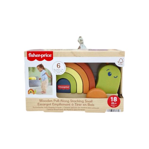 FISHER PRICE WOODEN PA STACKING SNAIL JCY370