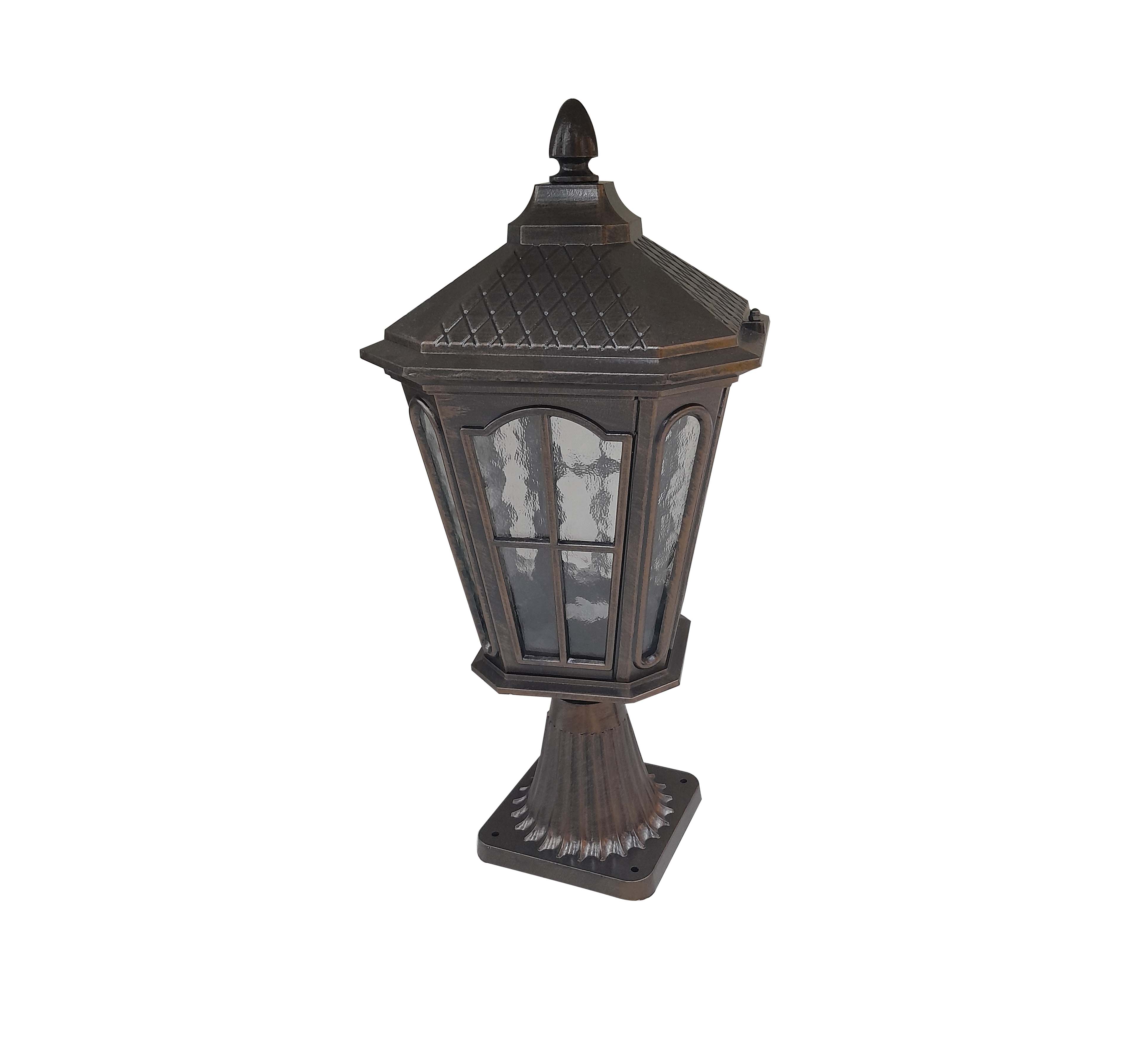 GARDEN STAND LAMP BROWN 012-PF