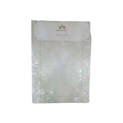 DANNYHOME PLACEMAT LIGHT HEMP SET OF 2 35X50CM