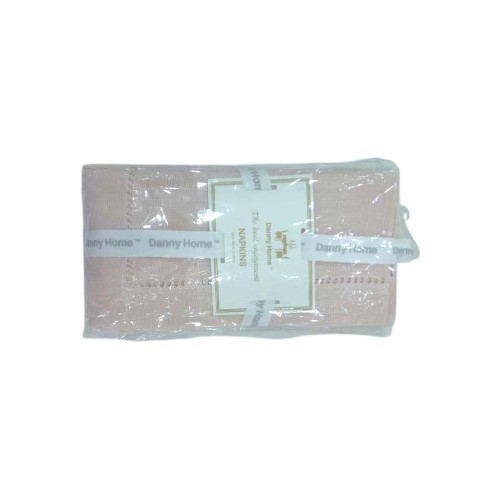 DANNYHOME NAPKINS PINK SET OF 4 45X45CM