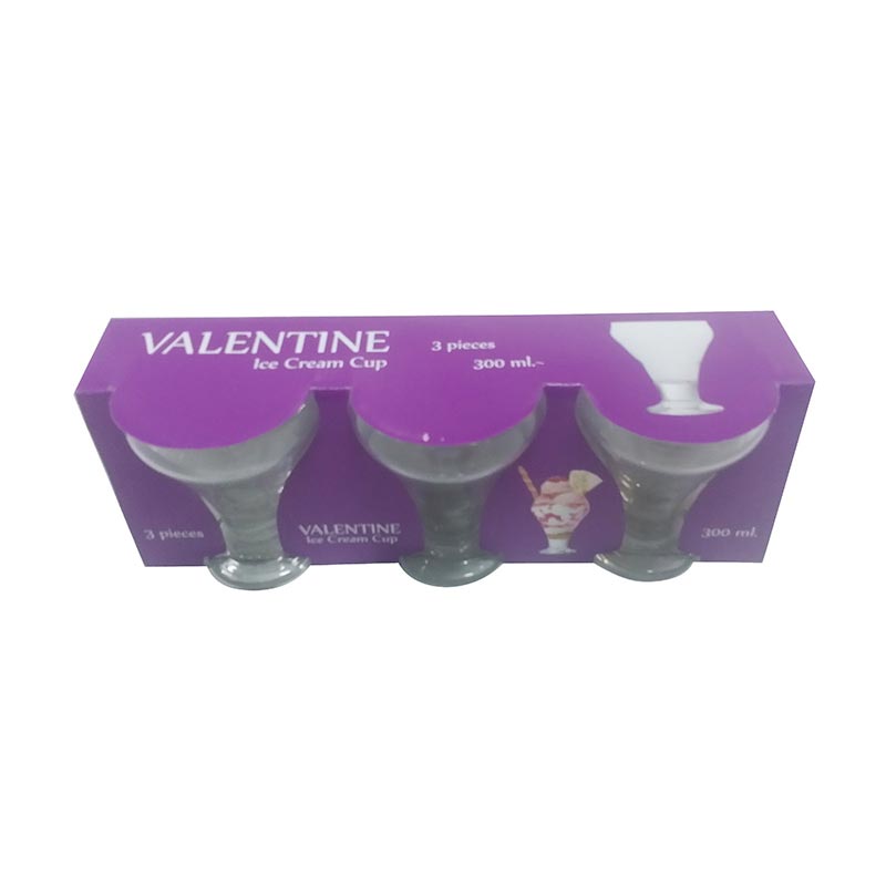 ICE CREAM CUP 300ML 3PCS VALENTINE