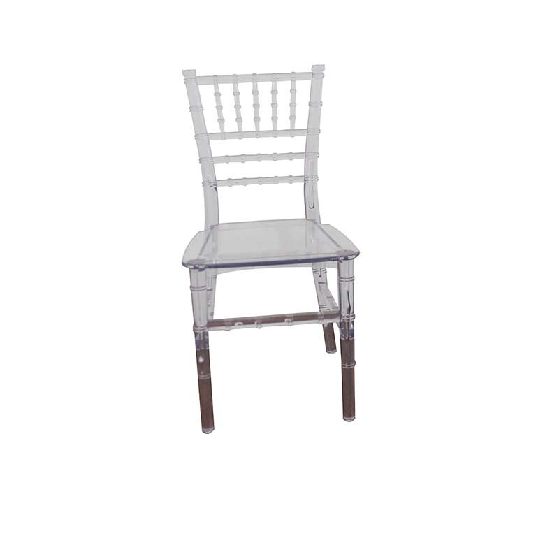 PLASTIC CHAIR 55CM TRANSPARENT 8008