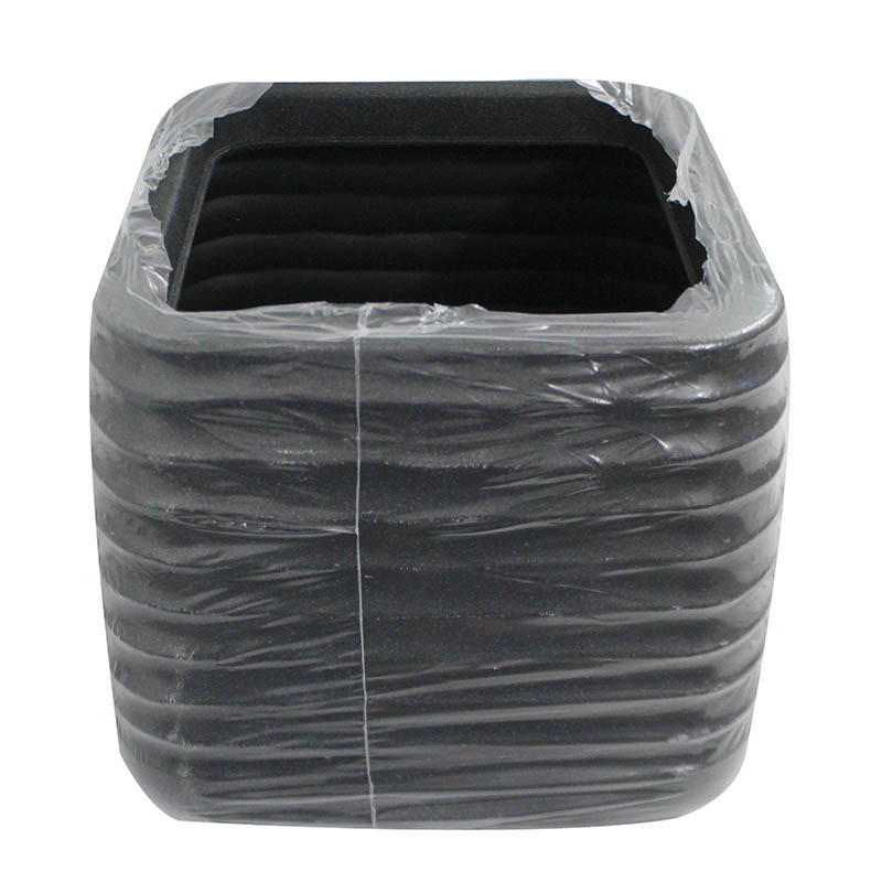 FLOWER POT 28CM BLACK GL8602C.