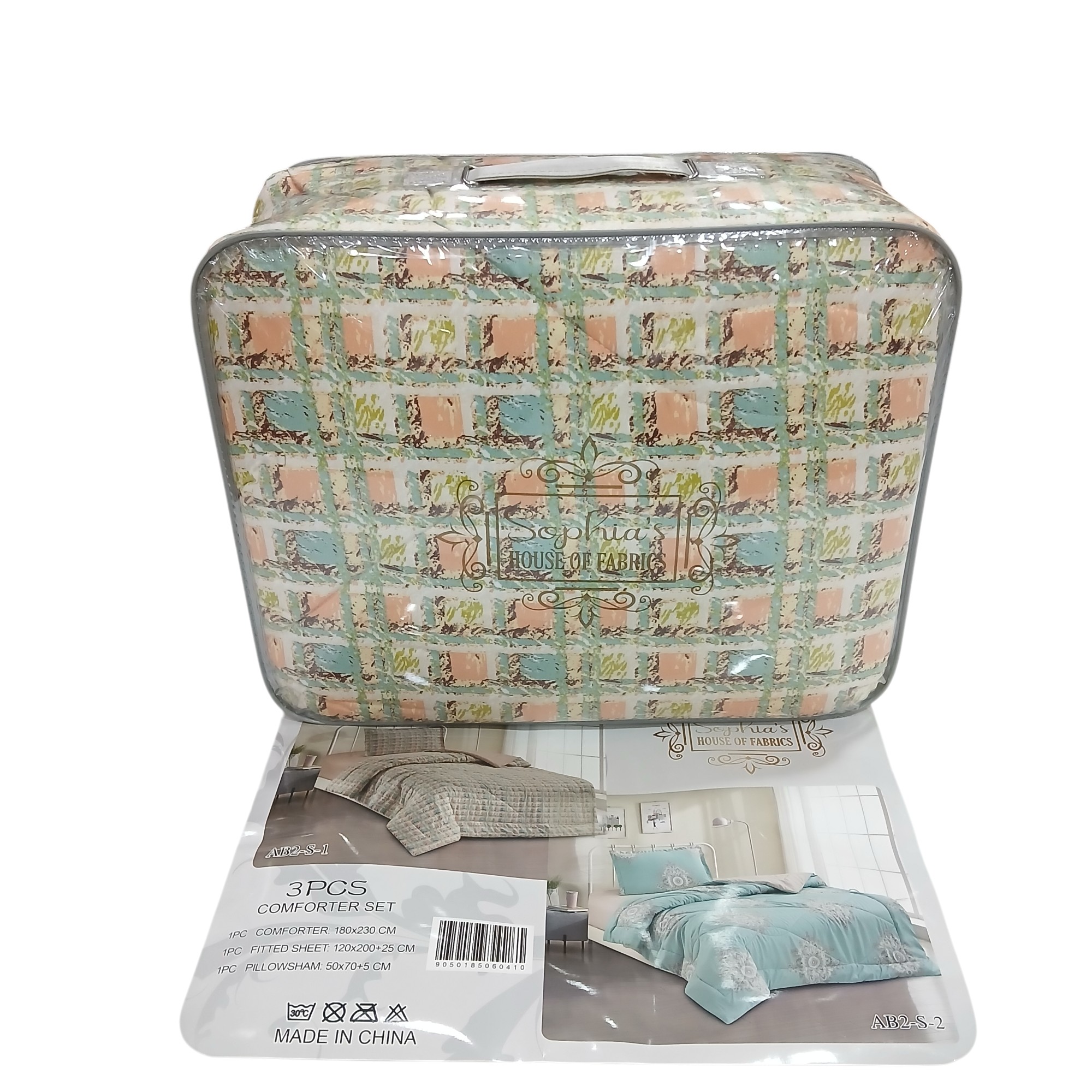 COMFORTER 3PCS 180X230CM AB2-S-1 SOPHIA
