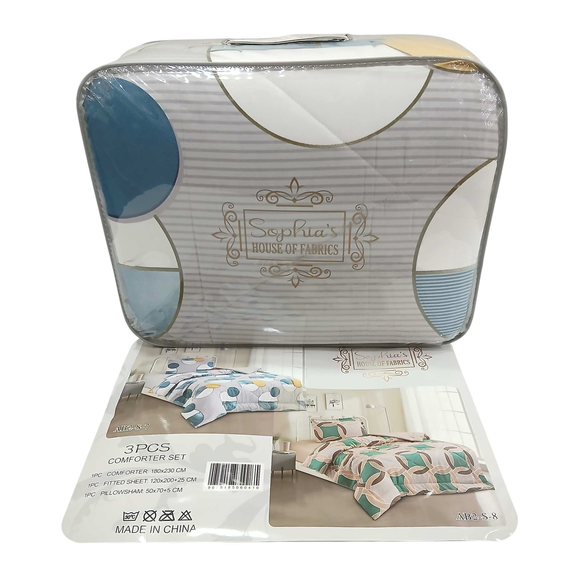 COMFORTER 3PCS 180X230CM AB2-S-7 SOPHIA