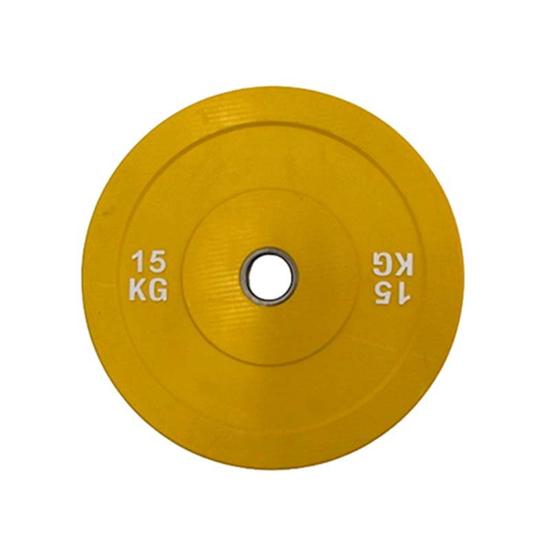 OLYMPIC RUBBER PLATE 15KG YELLOW HJ-A501 15KG