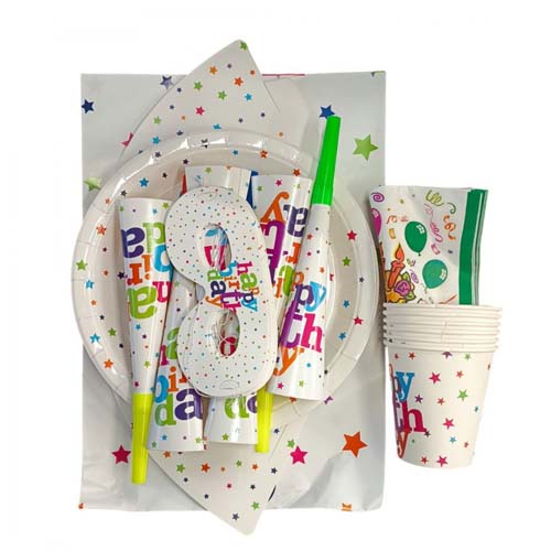 PARTY DECO 6PCS SET HAPPY BIRTHDAY 1620-2