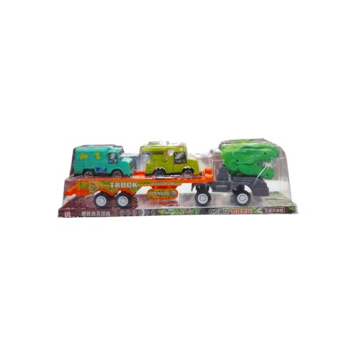 DINOSAUR TRAILER W 2 CARS 1531-96
