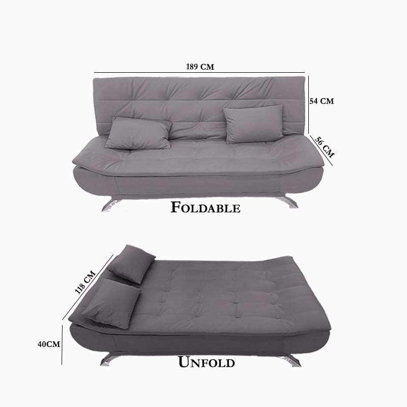 SOFA BED -19 LIGHT BROWN