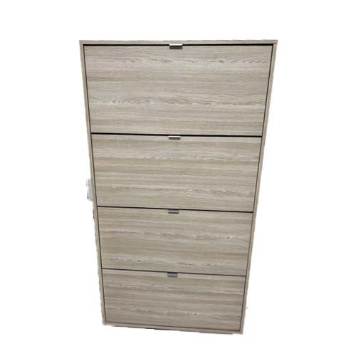 VS SHOE CABINET W 3 SHELVES ACACIA WALNUT VSR 4019