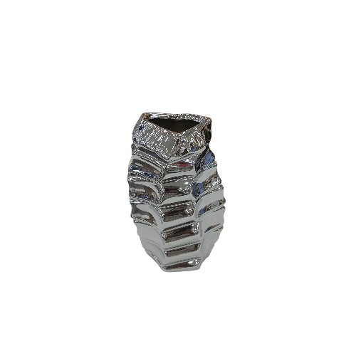 CERAMIC VASE SILVER 1284