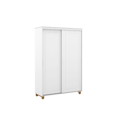WARDROBE 2 SLIDING DOOR A-B-C-D WHITE SOFT - NATUR