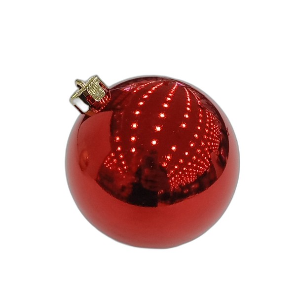 DECO BALL HANGING 12CM RED