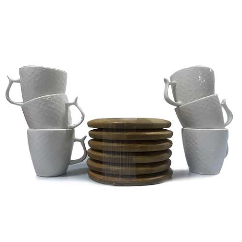 TEA CUP SAUCER 6PCS SET ZH121S