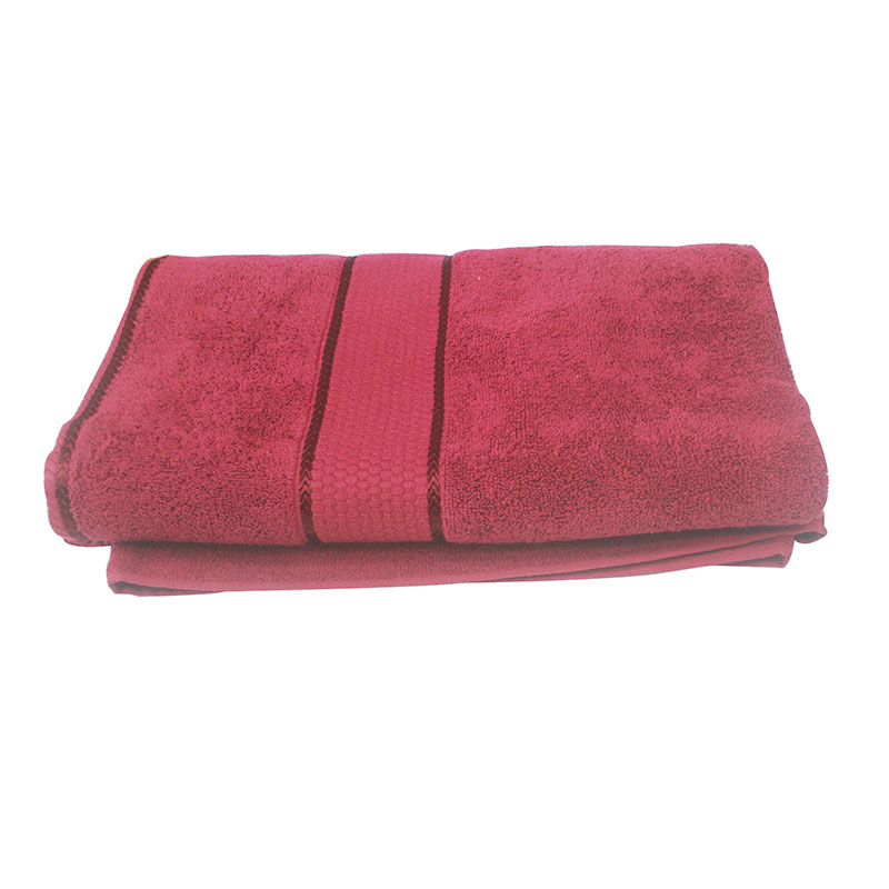 BATH TOWEL MAROON 100X150CM 2PLY MAROON 100X150CM