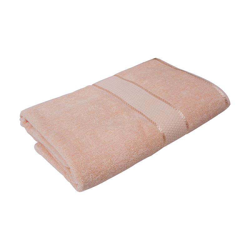BATH TOWEL PEACH 100X150CM 2PLY PEACH 100X150CM