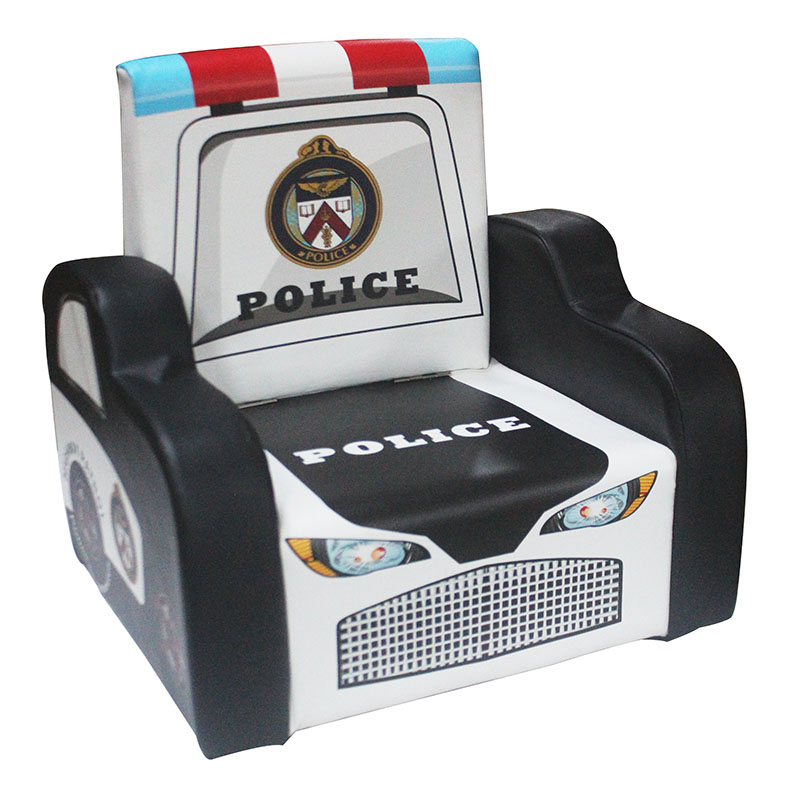 SOFA KIDS POLICE CAR BLACK SF-554