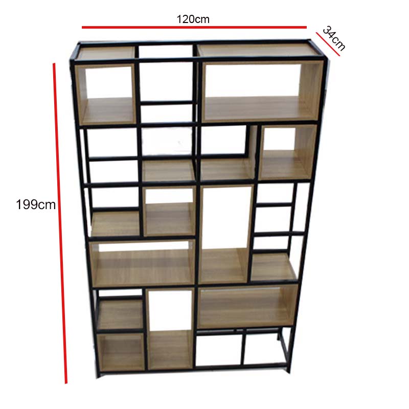 DECO SHELVE WOODEN 8971 A+B 1200X340X2000