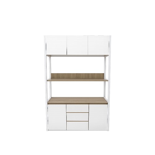 BOOK SHELF WOODEN 8903 OAK A+B 1200X350X1800