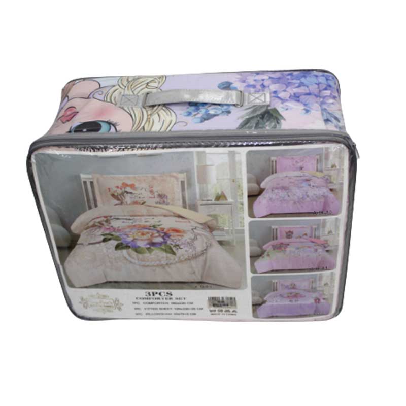 COMFORTER 3PCS SET PRINTED A-D-12 180X230