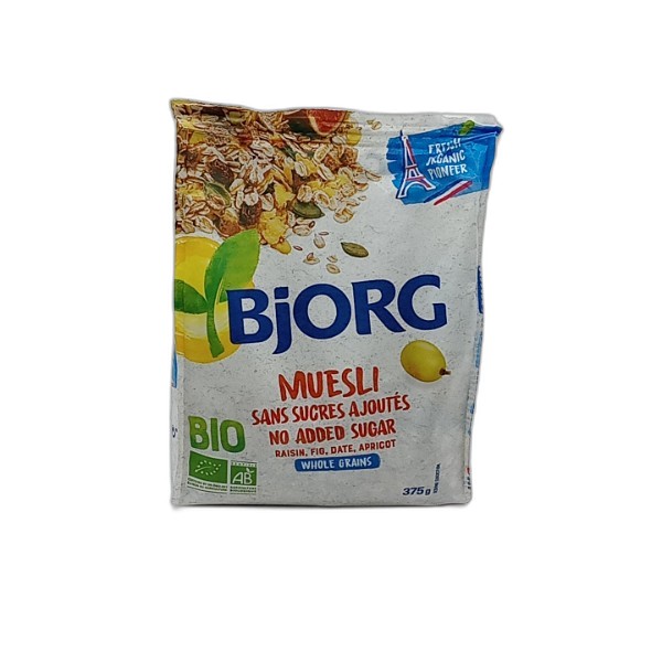 BJORG NO ADDED SUGAR MUESLI 375