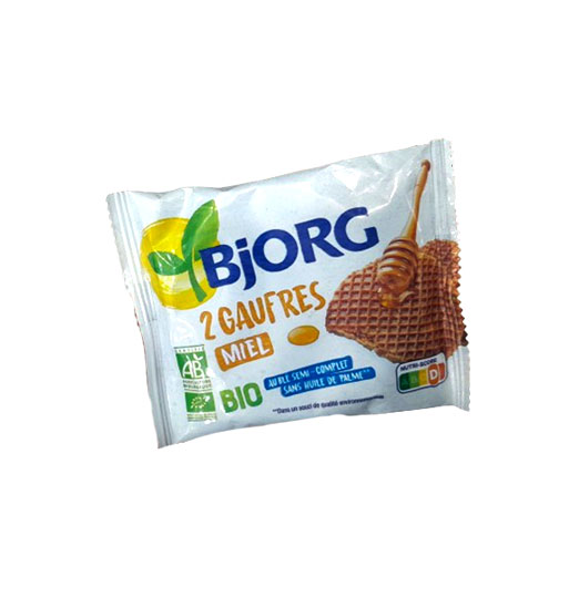 BJORG HONEY FILLED WAFFLES 58G