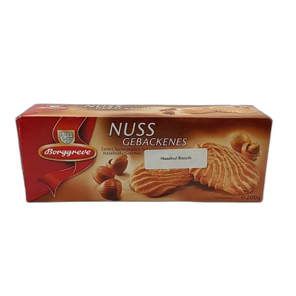 BORGGREVE HAZELNUT SHORTBREAD 200G