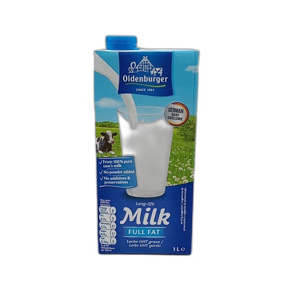 OLDENBURGER FULL CREAM MILK 1L