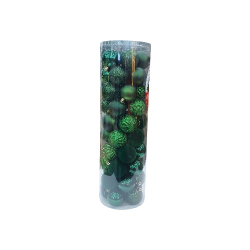 UBL MEGA BAUBLES 60MM 50PK GREEN
