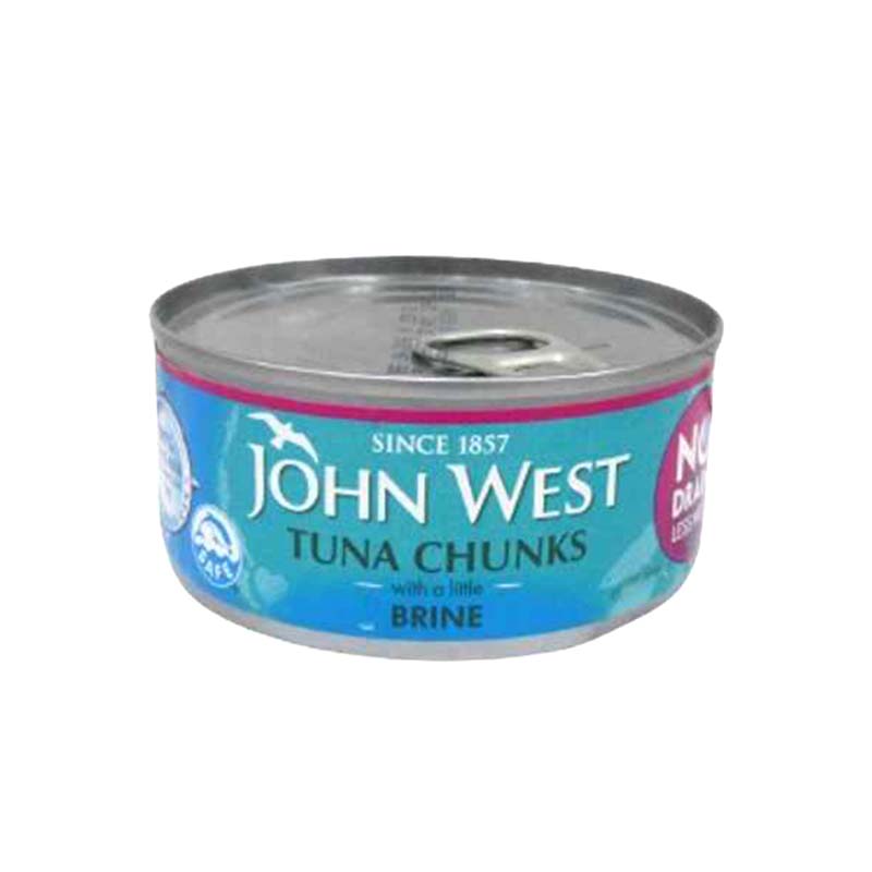 JOHN WEST TUNA CHUNKS BRINE 110G
