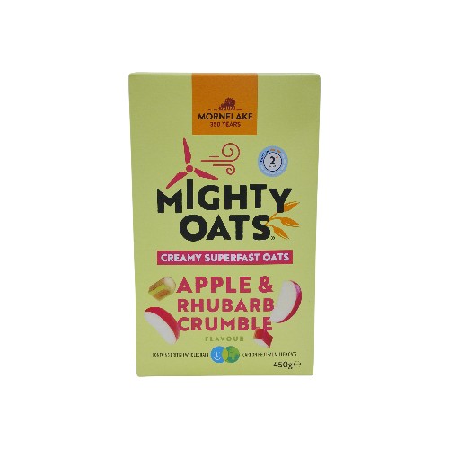 MORNFLAKE SUPERFAST OATS APPLE-RHUBARB 450G