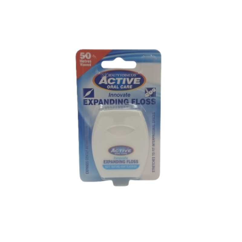 ACTIVE DENTAL FLOSS MINT WAXED 50M EXPANDING
