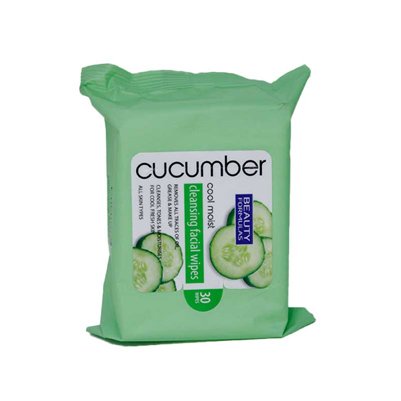 WIPES 30 S CUCUMBER FACIAL BEAUTY FORMULAS