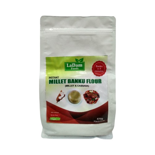 LADAM MILLET BANKU FLOUR 470G (CASSAVA MILLET)