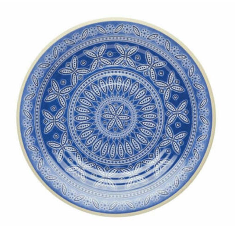 SM SANTORINI SNACK PLATE 21CM MELAMINE