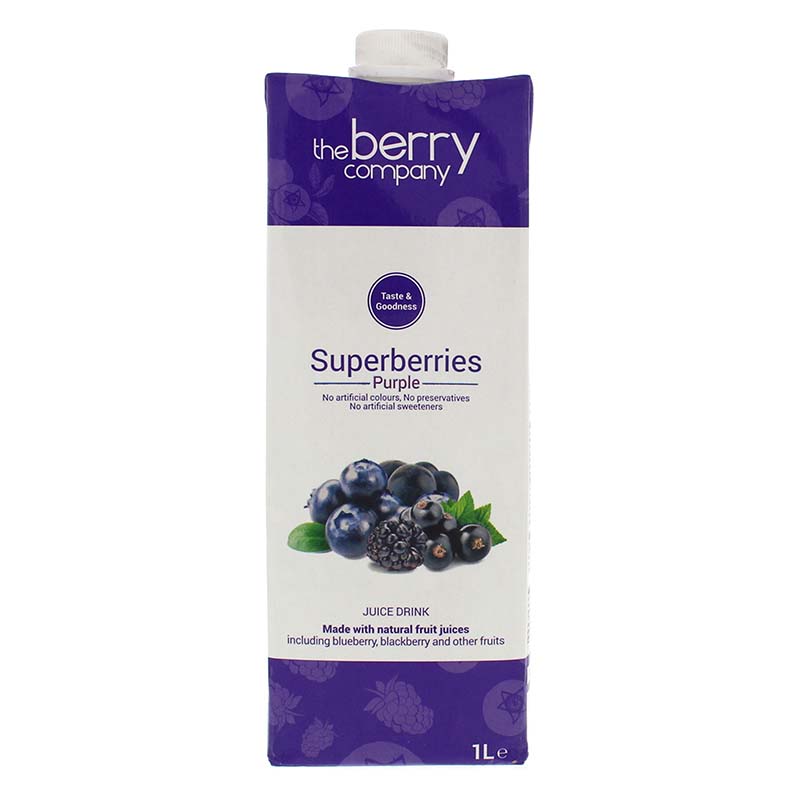 BERRY COMPANY PURPLE SUPERBERRY JUICE 1L