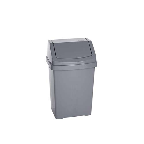 WHAM PLASTIC SWING BIN 25L SILVER