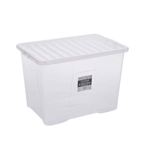 WHAM STORAGE BOX W LID 80LTE CLEAR