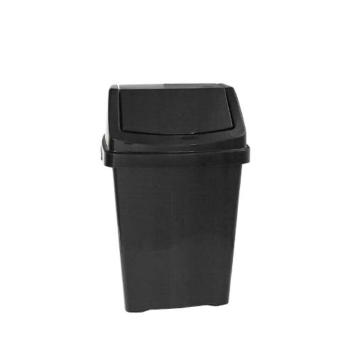 WHAM PLASTIC SWING BIN 8L MIDNIGHT.