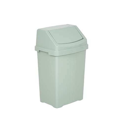 WHAM PLASTIC SWING BIN 8L SILVER SAGE.
