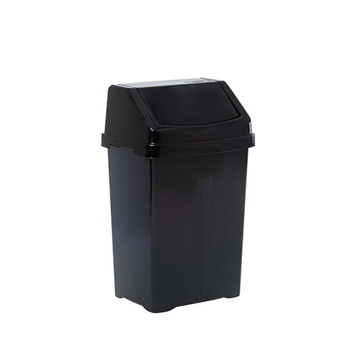 WHAM PLASTIC SWING BIN 25L MIDNIGHT