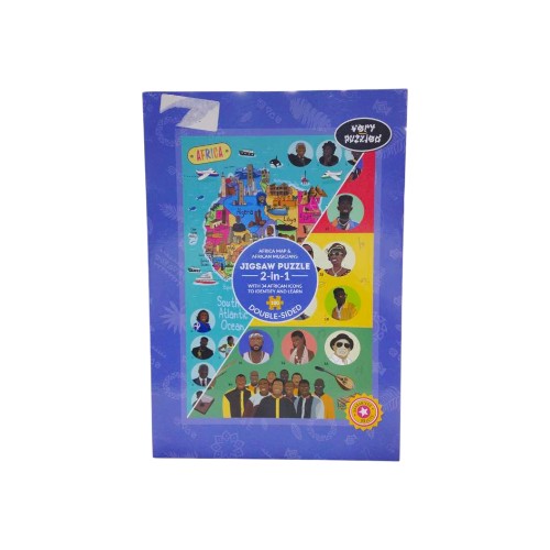 AFRICA MAP PUZZLE 100PCS DOUBLE SIDE