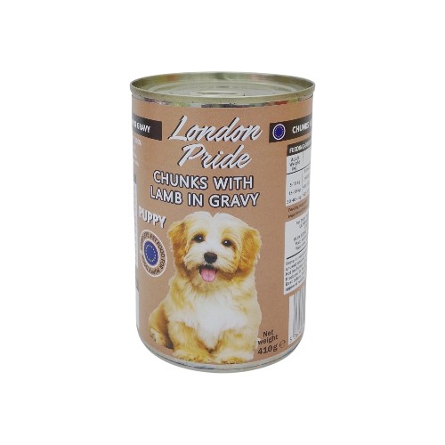 LONDON PRIDE PUPPY FOOD LAMB 410G