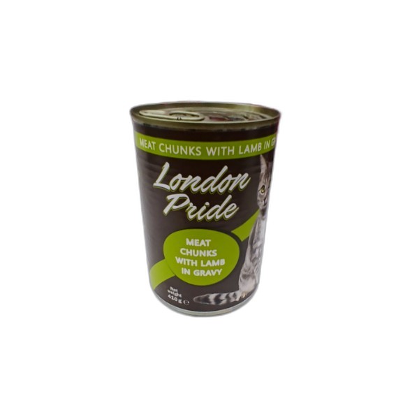 LONDON PRIDE CAT FOOD MEAT CHUNKS WITH LAMB IN GRA