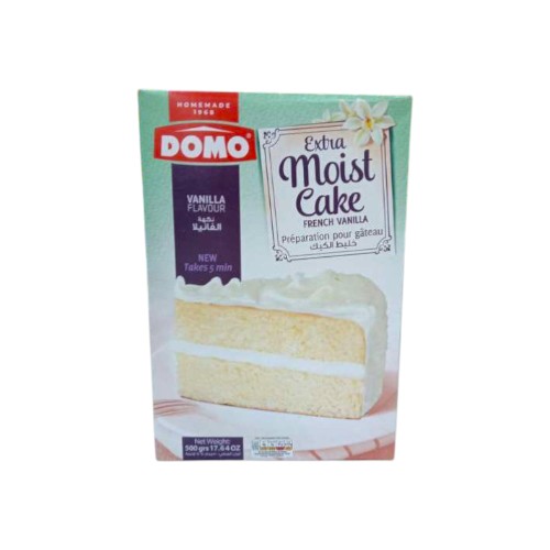 DOMO CAKE MIX EXTRA MOIST CAKE MIX VANILLA 500G