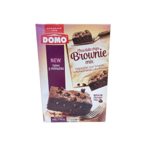 DOMO PUDDING BROWNIES WITH CHIPS 500G